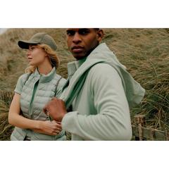 Vue T-shirt coupe décontractée en coton recyclé Iqoniq Kakadu de couleur vert| Krokrodeal