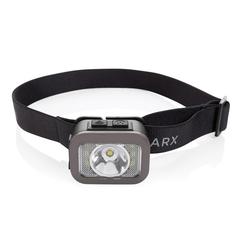 Vue Lampe torche frontale en ABS recyclé RCS Gear X de couleur gris| Krokrodeal