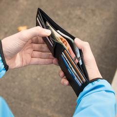Vue Portefeuille anti RFID de couleur noir| Krokrodeal