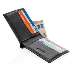 Vue Portefeuille anti RFID de couleur noir| Krokrodeal