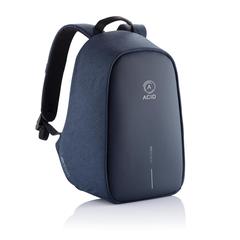 Vue Sac à dos antivol Bobby Hero Small de couleur bleu| Krokrodeal