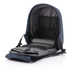 Vue Sac à dos antivol Bobby Hero Small de couleur bleu| Krokrodeal