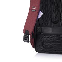 Vue Sac à dos antivol Bobby Hero Small de couleur rouge| Krokrodeal