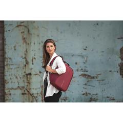 Vue Sac à dos antivol Bobby Hero Small de couleur rouge| Krokrodeal