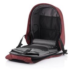 Vue Sac à dos antivol Bobby Hero Small de couleur rouge| Krokrodeal