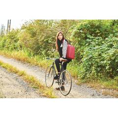 Vue Sac à dos antivol Bobby Hero Small de couleur rouge| Krokrodeal