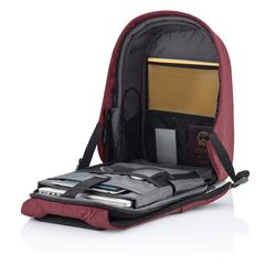 Vue Sac à dos antivol Bobby Hero Small de couleur rouge| Krokrodeal