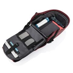 Vue Sac à dos antivol Bobby Hero Small de couleur rouge| Krokrodeal