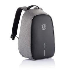 Vue Sac à dos antivol Bobby Hero Small de couleur gris| Krokrodeal