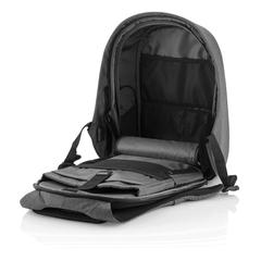 Vue Sac à dos antivol Bobby Hero Small de couleur gris| Krokrodeal