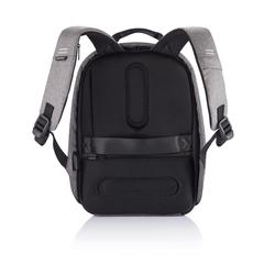 Vue Sac à dos antivol Bobby Hero Small de couleur gris| Krokrodeal
