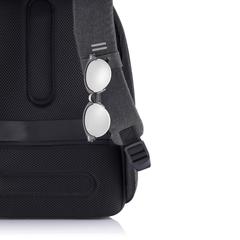 Vue Sac à dos antivol Bobby Hero Small de couleur noir| Krokrodeal