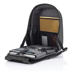 Vue Sac à dos antivol Bobby Hero Small de couleur noir| Krokrodeal