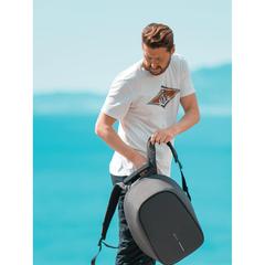 Vue Sac à dos antivol Bobby Hero Small de couleur noir| Krokrodeal