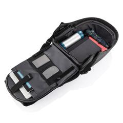 Vue Sac à dos antivol Bobby Hero Small de couleur noir| Krokrodeal