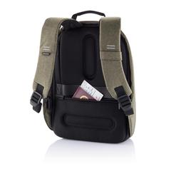Vue Sac à dos antivol Bobby Hero Small de couleur vert| Krokrodeal
