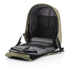 Vue Sac à dos antivol Bobby Hero Small de couleur vert| Krokrodeal