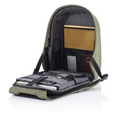 Vue Sac à dos antivol Bobby Hero Small de couleur vert| Krokrodeal