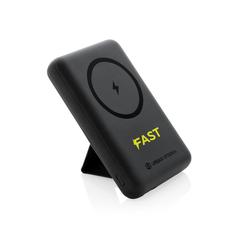 Vue Powerbank 5000mAh en plastique recyclé RCS Urban V Los Altos de couleur noir| Krokrodeal