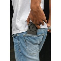 Vue Powerbank 5000mAh en plastique recyclé RCS Urban V Los Altos de couleur noir| Krokrodeal