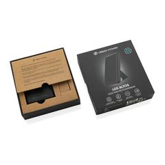 Vue Powerbank 5000mAh en plastique recyclé RCS Urban V Los Altos de couleur noir| Krokrodeal