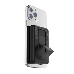 Vue Powerbank 5000mAh en plastique recyclé RCS Urban V Los Altos de couleur noir| Krokrodeal