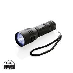Vue Lampe torche CREE 3 W medium de couleur noir| Krokrodeal