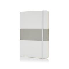 Vue Carnet A5 à couverture rigide de couleur blanc| Krokrodeal