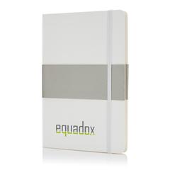 Vue Carnet A5 à couverture rigide de couleur blanc| Krokrodeal