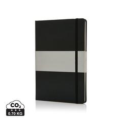 Vue Carnet A5 à couverture rigide de couleur noir| Krokrodeal