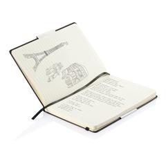 Vue Carnet A5 à couverture rigide de couleur noir| Krokrodeal