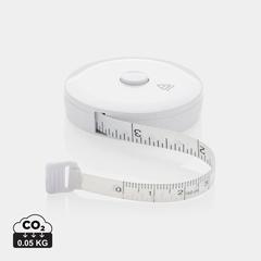 Vue Mètre ruban de tailleur en plastique recyclé RCS de couleur blanc| Krokrodeal