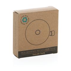 Vue Mètre ruban de tailleur en plastique recyclé RCS de couleur blanc| Krokrodeal