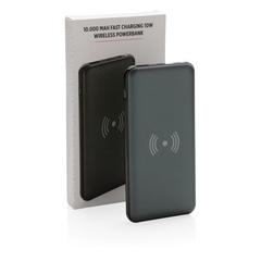 Vue Batterie 10.000 mAh avec Power Delivery et induction 10W de couleur gris| Krokrodeal