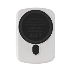 Vue Powerbank magnétique 5000mAh en plastique RCS MagBoost de couleur blanc| Krokrodeal