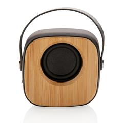 Vue Enceinte fashion en bambou 3W de couleur noir| Krokrodeal