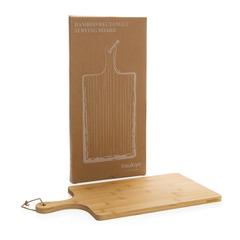 Vue Planche de service rectangulaire en bambou Ukiyo de couleur marron| Krokrodeal