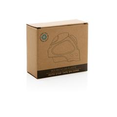 Vue Mètre ruban Auto stop 8M/25mm en plastique recyclé RCS de couleur noir| Krokrodeal