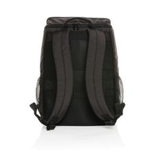 Vue Sac à dos avec panneau solaire 5W rPET AWARE™ Pedro de couleur noir| Krokrodeal