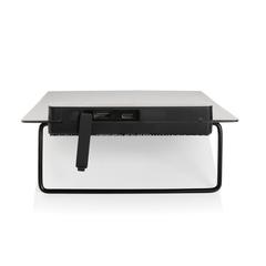 Vue Sac à dos avec panneau solaire 5W rPET AWARE™ Pedro de couleur noir| Krokrodeal