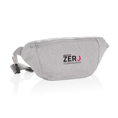 Vue Sac banane en toile recyclée et non teintée Impact AWARE™ de couleur gris| Krokrodeal