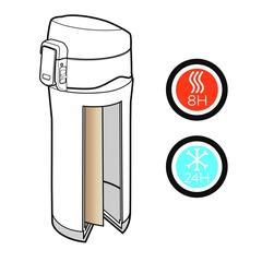 Vue Mug Swiss Peak Elite de couleur noir| Krokrodeal