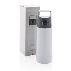 Vue Bouteille d'eau étanche Hydrate de couleur blanc| Krokrodeal