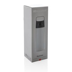 Vue Bouteille d'eau étanche Hydrate de couleur blanc| Krokrodeal