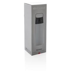 Vue Bouteille d'eau étanche Hydrate de couleur blanc| Krokrodeal