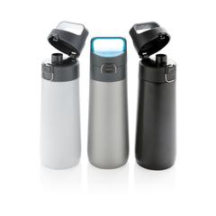 Vue Bouteille d'eau étanche Hydrate de couleur blanc| Krokrodeal