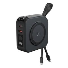 Vue Chargeur universel 5 en 1 Urban Vitamin Saratoga de couleur noir| Krokrodeal