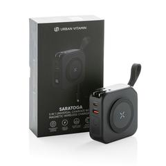 Vue Chargeur universel 5 en 1 Urban Vitamin Saratoga de couleur noir| Krokrodeal