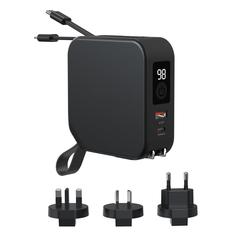 Vue Chargeur universel 5 en 1 Urban Vitamin Saratoga de couleur noir| Krokrodeal
