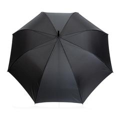 Vue Parapluie 27" en rPET et bambou ouverture auto Impact AWARE™ de couleur noir| Krokrodeal